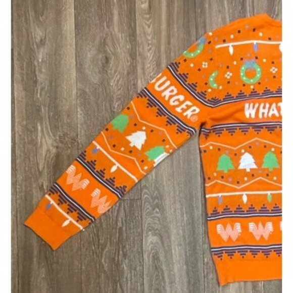 CHRISTMAS Ugly Sweater Whataburger 2020 Collectible Unisex Size 2XL Hamburgers - Picture 10 of 10
